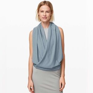 Lululemon Vinyasa Scarf *Crinkle Chambray, New with Tags